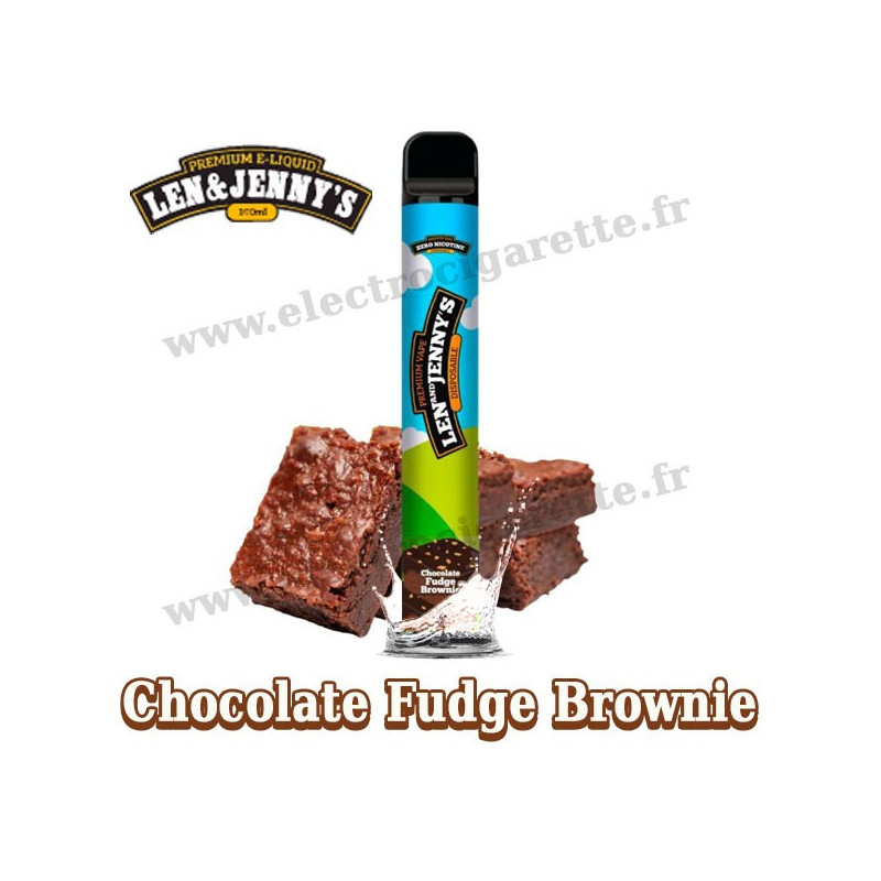 Chocolate Fudge Brownie - Len and Jenny's - Vape Pen - Cigarette jetable