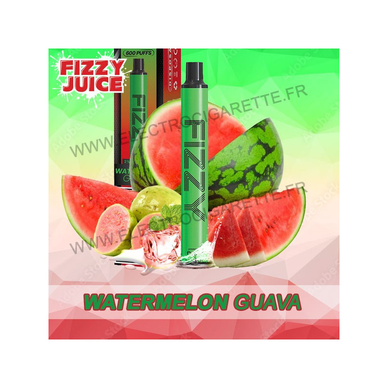 Watermelon Guava - Fizzy Juice Bar - Vape Pen - Cigarette jetable