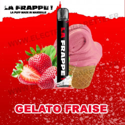 Gelato Fraise - Puff La Frappe - Vape Pen - Cigarette jetable - 600 bouffées