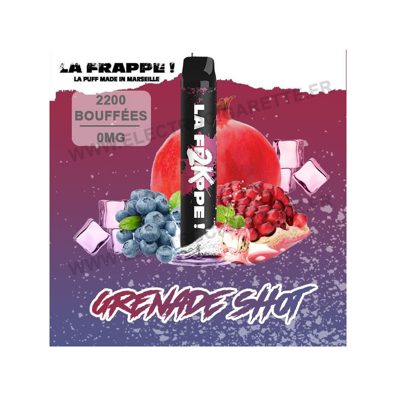 Grenade Shot - Puff La Frappe 2K - 2200 Puffs - Vape Pen - Cigarette jetable - 2200 bouffées
