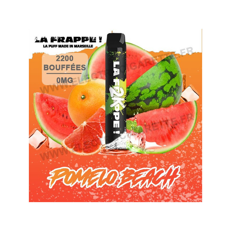 Pomelo Beach - Puff La Frappe 2K - 2200 Puffs - Vape Pen - Cigarette jetable - 2200 bouffées