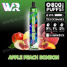 Apple Peach Bonbon - White Rabbit Puff - 800 Puffs - Vape Pen - Cigarette jetable - Effet lumineux quand on aspire