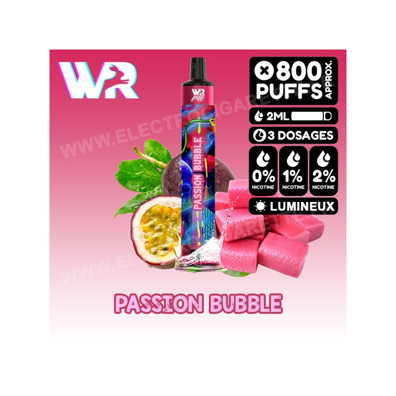 Passion Bubble - White Rabbit Puff - 800 Puffs - Vape Pen - Cigarette jetable