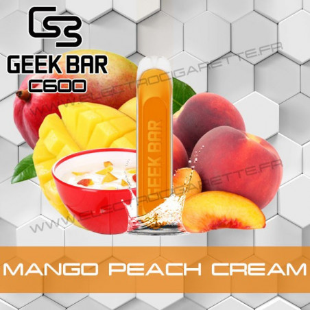 Mango Peach Cream - Geek Bar C600 - Geek Vape - Vape Pen - Cigarette jetable