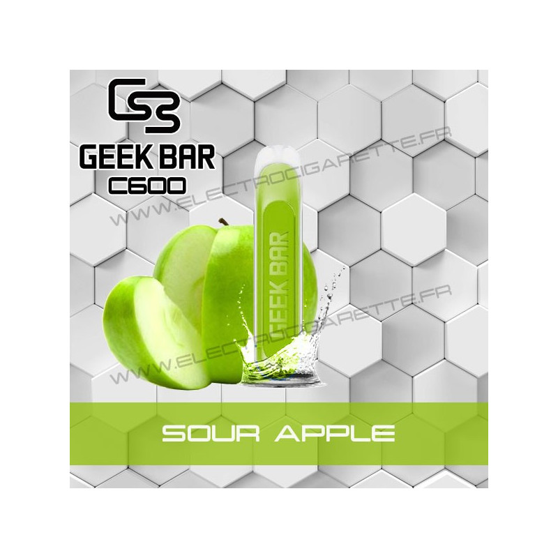 Sour Apple - Geek Bar C600 - Geek Vape - Vape Pen - Cigarette jetable