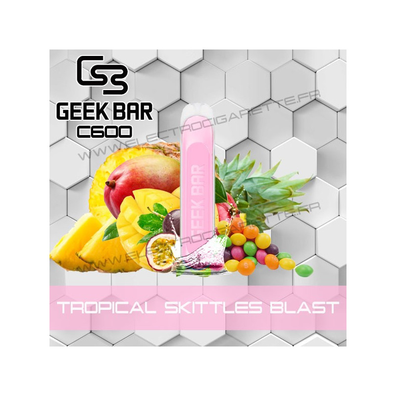 Tropical Skittles Blast - Geek Bar C600 - Geek Vape - Vape Pen - Cigarette jetable
