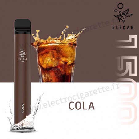 Cola - Elf Bar 1500 - 850mah 4.8ml - Vape Pen - Cigarette jetable