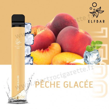 Pêche Glacée - Elf Bar 1500 - 850mah 4.8ml - Vape Pen - Cigarette jetable