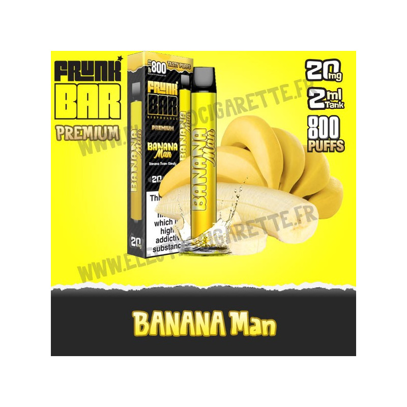 Banana Man - Frunk Bar Premium - Vape Pen - Cigarette jetable