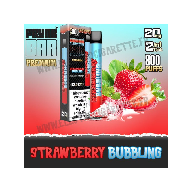 Strawberry Bubbling - Frunk Bar Premium - Vape Pen - Cigarette jetable