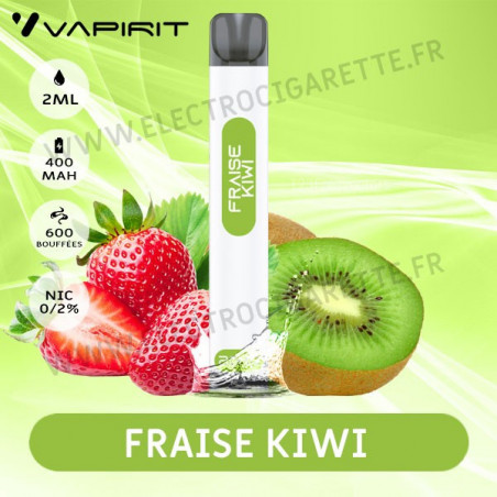 Fraise Kiwi - A2 - Vapirit - Vape Pen - Cigarette jetable - 600 puffs