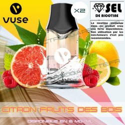 Cartouche EPOD Citron Fruits des Bois - Pod VPro ePod - 2 x Capsules - Vuse (ex Vype)