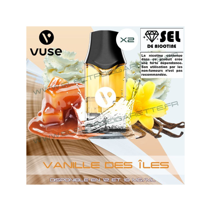 Cartouche EPOD Vanille des Îles - Pod VPro ePod - 2ml - 2 x Capsules - Vuse (ex Vype)