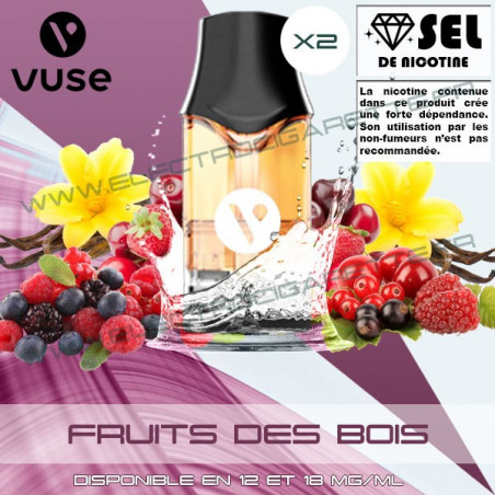 Cartouche EPOD Fusion Fruits des Bois - Pod VPro ePod - 2ml - 2 x Capsules - Vuse (ex Vype) - 6, 12 et 18mg