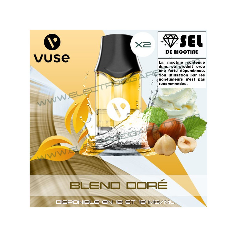 Cartouche EPOD Blend Doré - Pod VPro ePod - 2ml - 2 x Capsules - Vuse (Ex Vype)