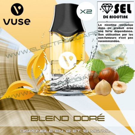 Cartouche EPOD Blend Doré - Pod VPro ePod - 2ml - 2 x Capsules - Vuse (Ex Vype)