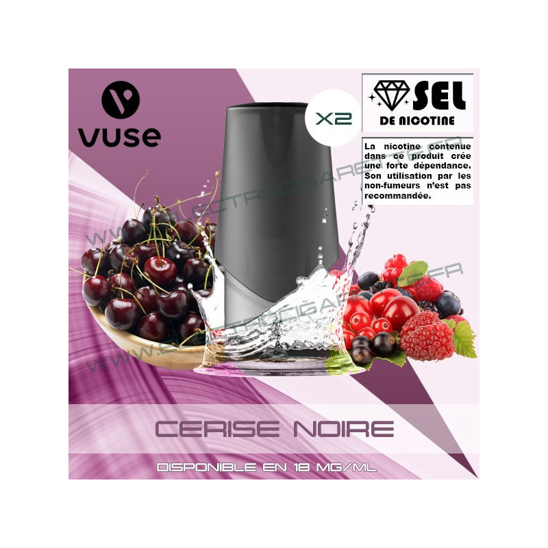 Cartouche EPEN3PRO Pod Vype ePen 3 Pro Cerise Noire - 2 x Capsules - Vuse (ex Vype) - Sel de nicotine