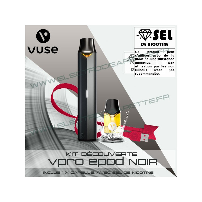 Batterie ePod Black avec 1 x cable USB - Vuse (ex Vype)