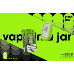 Sour Apple - Instabar - Vape Pen - Cigarette jetable - Boite