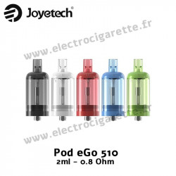 2 x Cartouches Pods eGo 510 - 2ml - 0.8 Ohm - JOYETECH
