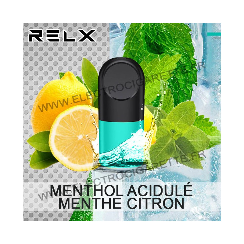 Capsule Pod Infinity - Menthol Acidulé - Menthe Citron - Relx