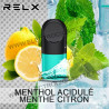 Capsule Pod Infinity - Menthol Acidulé - Menthe Citron - Relx