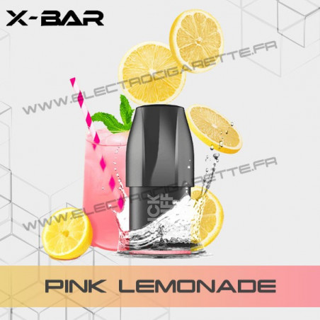 Pod Pink Lemonade - Limonade aux agrumes - X-Bar Click Puff - Cartouche Pod