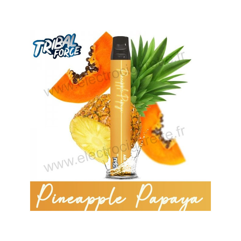 Pineapple Papaya - Tribal Force - Air Puff 600 - Vape Pen - Cigarette jetable
