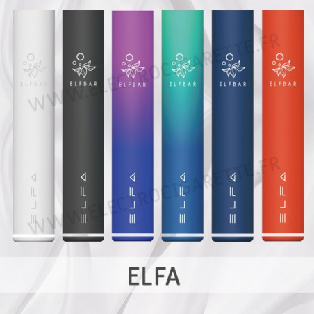 Cigarette rechargeable Elfa par Elf Bar - 500 mah - 2ml - Vape Pen - Toutes les couleurs