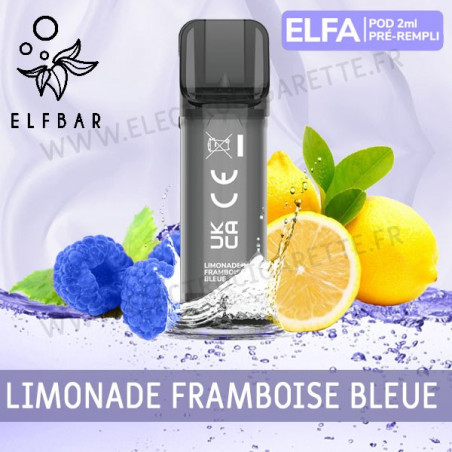 Limonade Framboise Bleue - 2 x Capsules Pod Elfa par Elf Bar - 2ml - Vape Pen