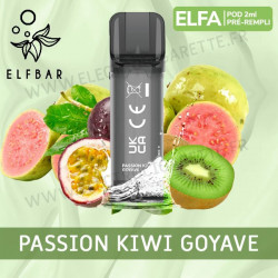 Passion Kiwi Goyave - 2 x Capsules Pod Elfa par Elf Bar - 2ml - Vape Pen