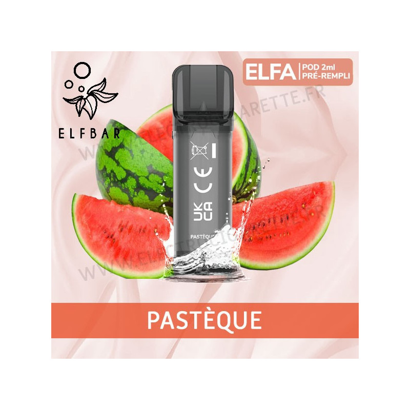 Pastèque - 2 x Capsules Pod Elfa par Elf Bar - 2ml - Vape Pen