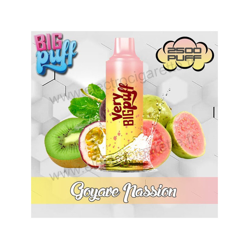 Goyave Passion - Very Big Puff - 2500 bouffées - Vape Pen - Cigarette jetable
