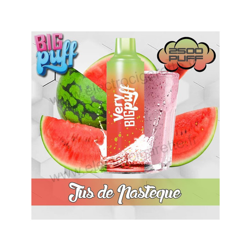 Jus de pastèque - Very Big Puff - 2500 bouffées - Vape Pen - Cigarette jetable