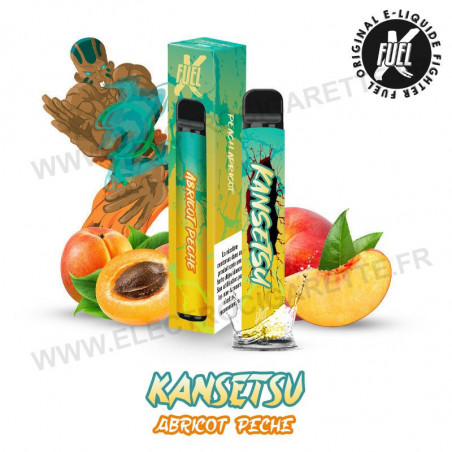 Kansetsu - Abricot Pêche - Fighter Fuel - Vape Pen - Cigarette jetable - 600 Puff