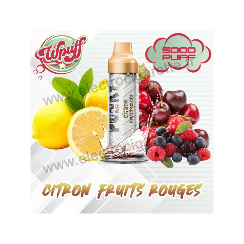 Citron Fruits Rouges - Wpuff - Punky - 5000 Puffs - Vape Pen - Cigarette jetable