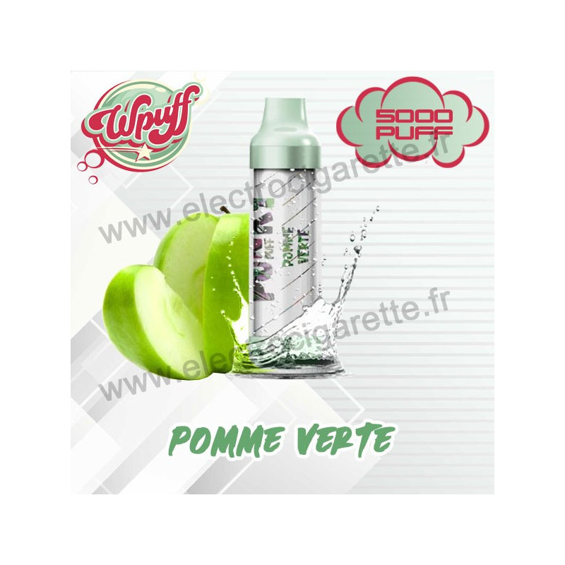 Pomme Verte - Wpuff - Punky - 5000 Puffs - Vape Pen - Cigarette jetable