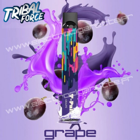 Grape - Tribal Force - T-Puff Mesh 600 - Vape Pen - Cigarette jetable