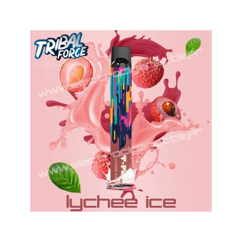 Lychee Ice - Tribal Force - T-Puff Mesh 600 - Vape Pen - Cigarette jetable