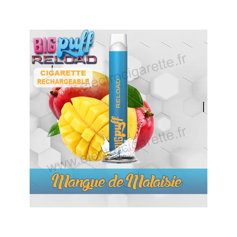 Kit Mangue de Malaisie - Big Puff Reload - Vape Pen - Cigarette rechargeable - 600 puffs