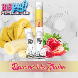 Pod Banane à la Fraise - Big Puff Reload - Vape Pen - Pod Jetable - 600 Puffs