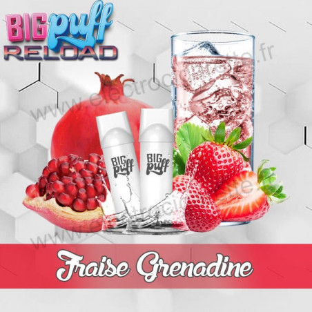 Pod Fraise Grenadine - Big Puff Reload - Vape Pen - Pod Jetable - 600 Puffs