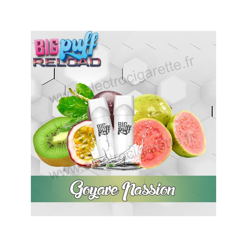 Pod Goyave Passion - Big Puff Reload - Vape Pen - Pod Jetable - 600 puffs