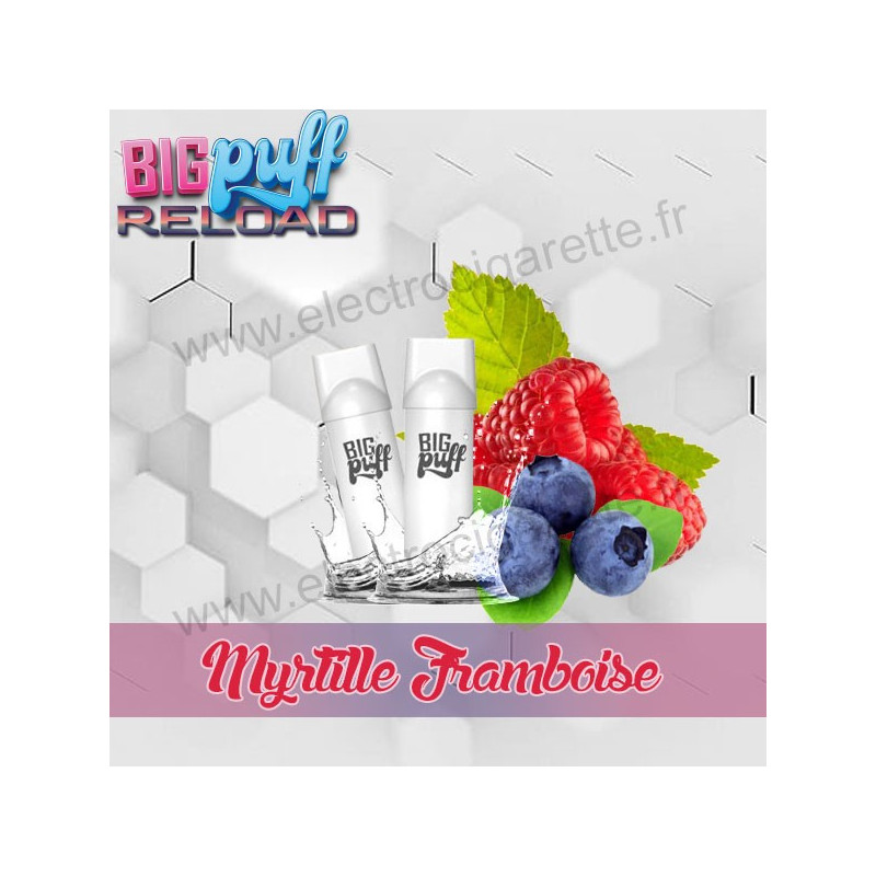 Pod Myrtille Framboise - Big Puff Reload - Vape Pen - Pod Jetable - 600 Puffs