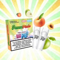 Pod Pomme Pêche - Big Puff Reload - Vape Pen - Pod Jetable