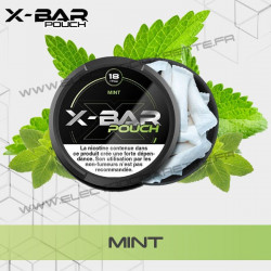 Mint - Menthe - Sachets de Nicotine Pouch - X-Bar - 20 sachets