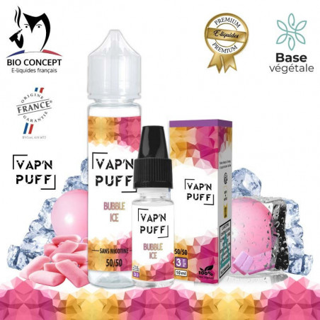 Bubble ice - Vape'N Puff - Bio Concept - 10ml et ZHC 50ml