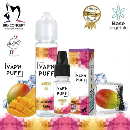 Mangue Ice - Vape'N Puff - Bio Concept - 10ml et ZHC 50ml