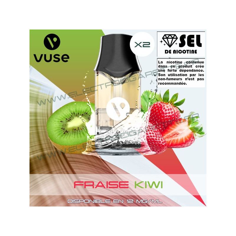 Cartouche EPOD Fraise Kiwi - Pod VPro ePod - 2 x Capsules - Vuse