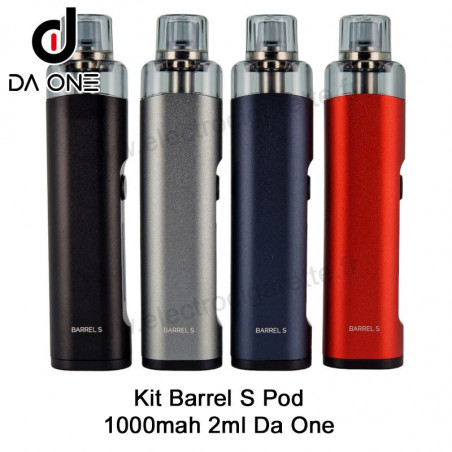 Kit Barrel - S Pod - 1000mah - 2ml - Da One - Toutes les couleurs